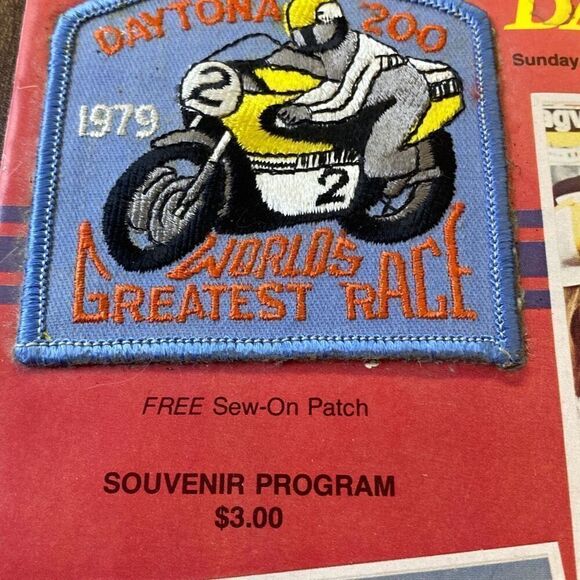 NASCAR Daytona 200 1979 Program w/patch 38th annual - Picture 2 of 9